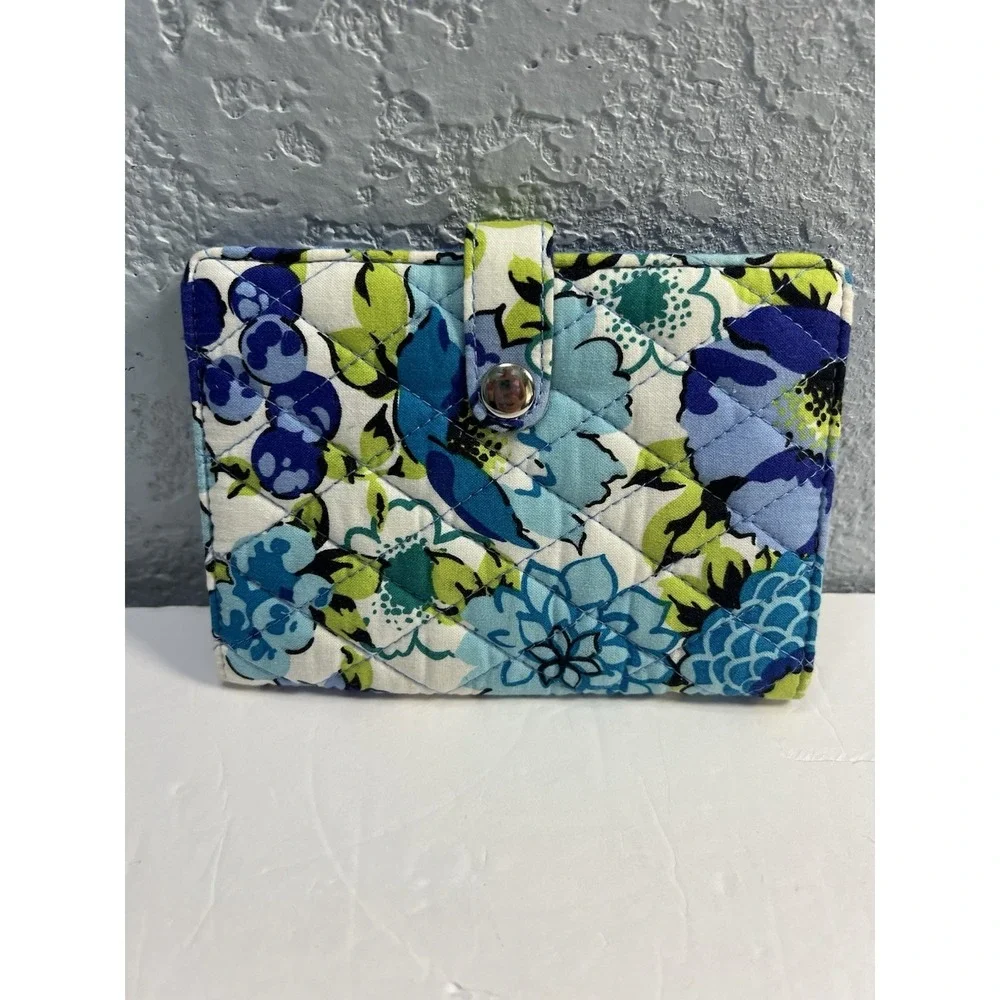 Vera Bradley Snap ID Wallet Blueberry Blooms